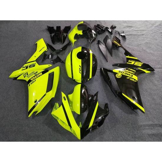 Yellow/Black Fairings For Yamaha R1 (Full Tank Cover)(2007-2008) Yellow/Black Fairings For Yamaha R1 (Full Tank Cover)(2007-2008)
