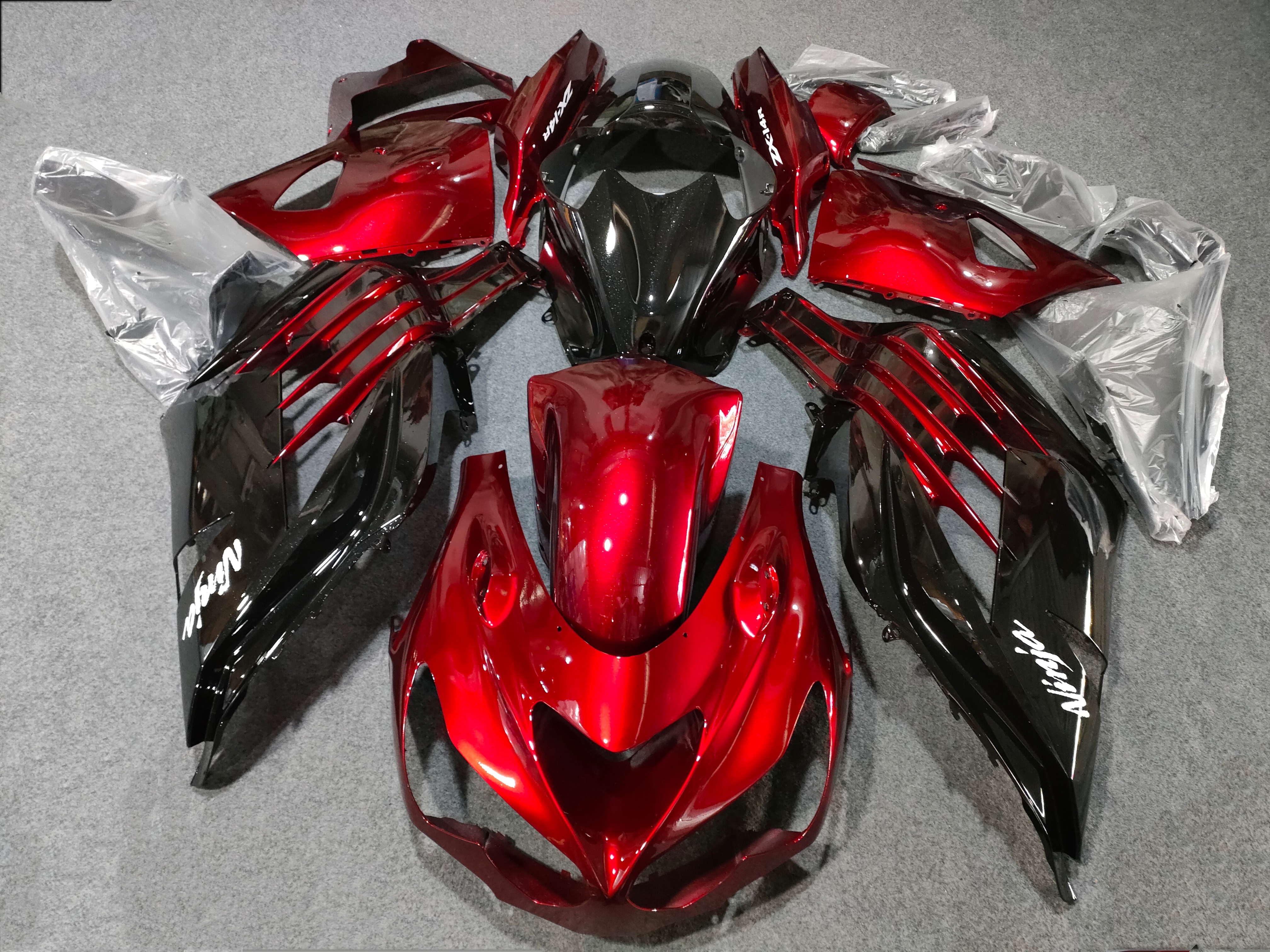 KAWASAKI NINJA ZX14R Candy Red MOTORCYCLE FAIRINGS(2012-2021)
