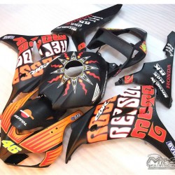 Orange & Black Honda CBR1000RR Motorcycle Fairings(2006-2007)