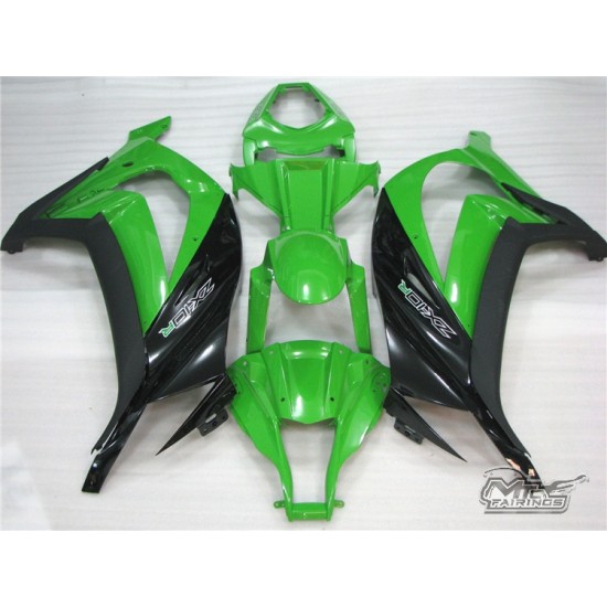 Kawasaki Ninja ZX10R Green & Black Motorcycle fairings(2011-2015)