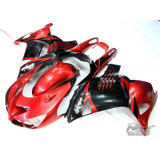 Kawasaki Ninja ZX14R Red Motorcycle fairings(2006-2011)