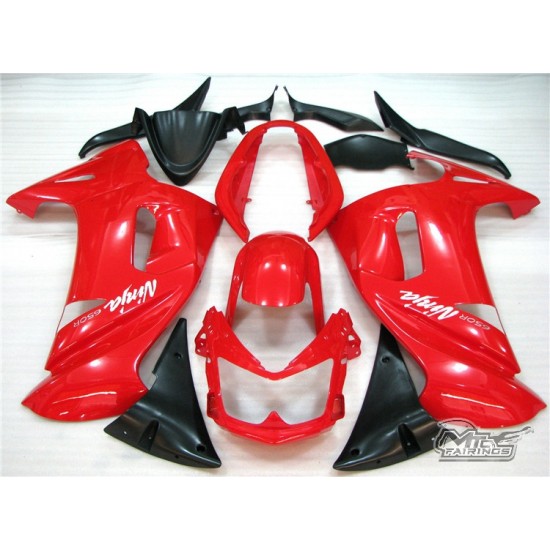 Kawasaki Red Ninja 650R Motorcycle Fairings(2006-2008)