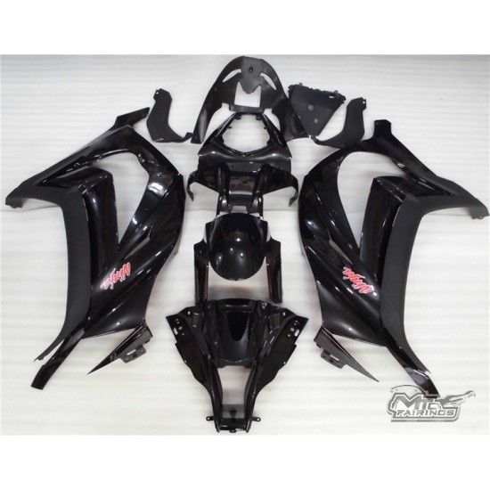 Kawasaki Ninja ZX10R Glossy Black Motorcycle fairings(2011-2015)