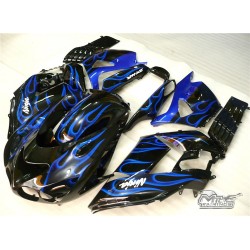 Kawasaki Ninja ZX14R Blue Flame Motorcycle fairings(2006-2011)