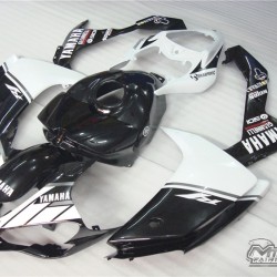 Yamaha YZF R1 White & Black Motorcycle Fairings(Full Tank Cover)(2007-2008)
