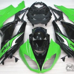 Green Kawasaki Ninja ZX-6R Motorcycle Fairings (2009-2012)