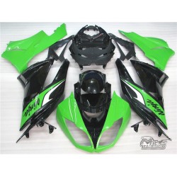 Green Kawasaki Ninja ZX-6R Motorcycle Fairings (2009-2012)