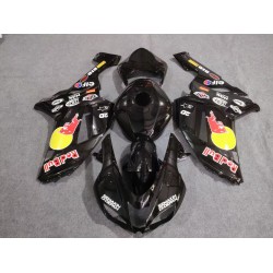 Black Fairings For Kawasaki Ninja ZX-6R with Full tank cover  (2007-2008)