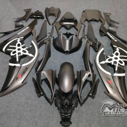 Yamaha Matte Black/Grey YZF R6 Motorcycle Fairings(2008-2016)