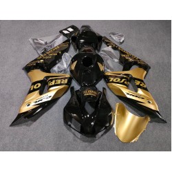 Black & Gold Honda CBR1000RR Motorcycle Fairings(2006-2007)