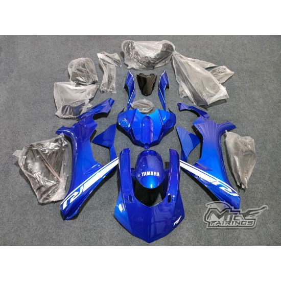 Customized Blue Yamaha YZF R1 Motorcycle Fairings(2015-2019)