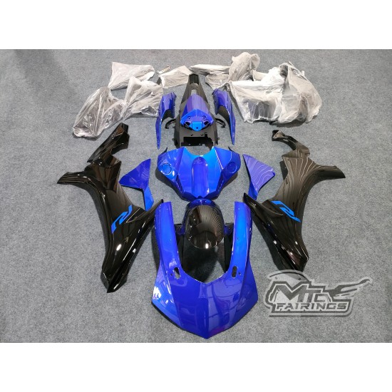 Yamaha YZF R1 Customized Blue Motorcycle Fairings(2015-2019)