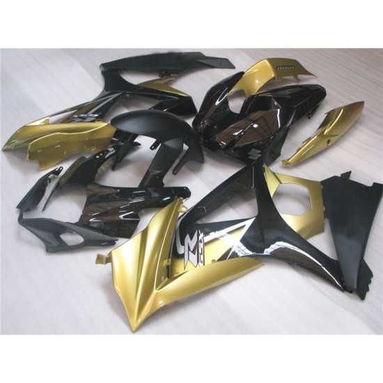 Suzuki GSXR1000 Gold & Black Motorcycle Fairings(2007-2008)