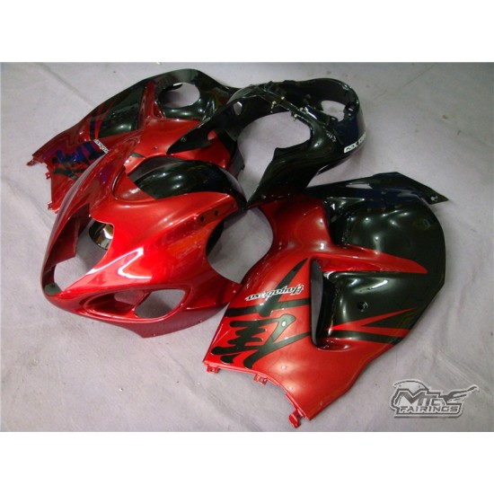Suzuki Hayabusa GSXR1300R Candy Red Motorcycle Fairings(1997-2007)