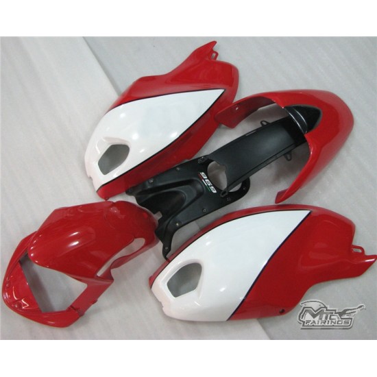 Red & White Ducati 696 796 1100 Motorcycle Fairings(2008-2012)