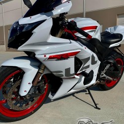 Suzuki GSXR1000 Customized White Motorcycle Fairings(2009-2016)