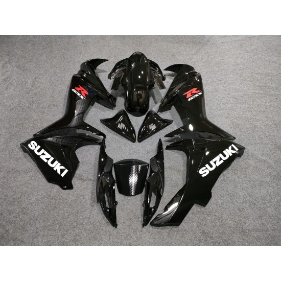 Suzuki GSXR600 750 K11 Customized Black Motorcycle Fairings(2011-2022)