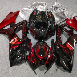 Suzuki GSXR1000 Candy Red Flame Motorcycle Fairings(2007-2008)