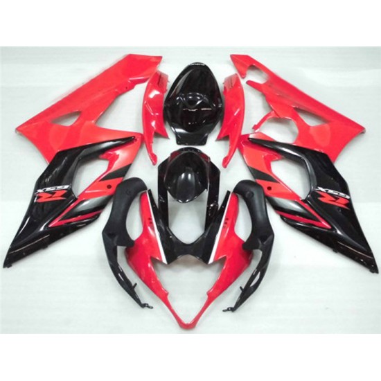 Suzuki GSXR1000 Red & Black Motorcycle Fairings(2005-2006)