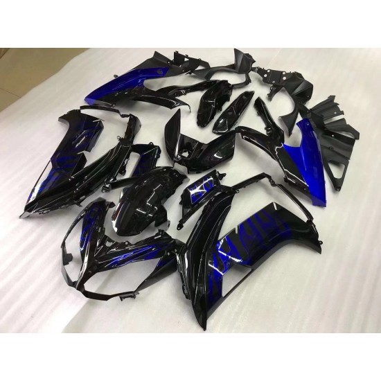 Kawasaki Ninja 650R Blue & Black Motorcycle Fairings(2012-2016)