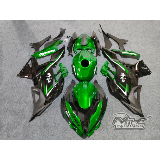 Kawasaki Ninja 400 Candy Green Color Motorcycle fairings(2017-2023)