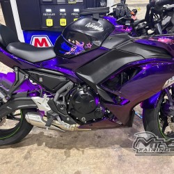 Kawasaki Ninja 650R Chemeleon Purple/Red Motorcycle Fairings(2020-2023)
