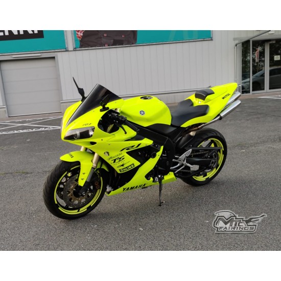 Yamaha Glossy Neon Yellow R1 Motorcycle Fairings(Full Tank Cover)(2004-2006)