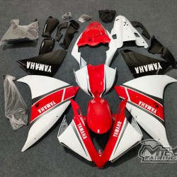 YAMAHA YZF R1 White/Red Motorcycle Fairings(2012-2014)