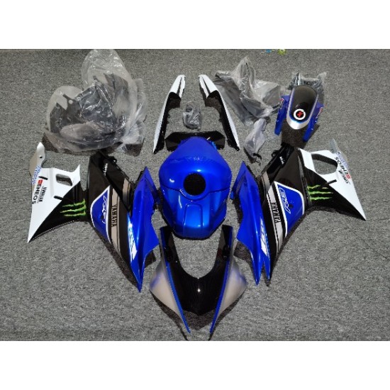 Blue Yamaha R3 Motorcycle Fairings(2019-2023)