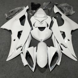 Yamaha YZF R6 Pure White Motorcycle Fairings with full tank cover (2006-2007)
