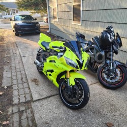 Neon Yellow Yamaha YZF R6 Motorcycle Fairings With Full Tank Cover(2006-2007)