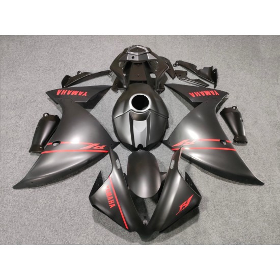 Yamaha YZF R1 Matte Black Motorcycle Fairings with tank cover/ seat cowl(2012-2014)