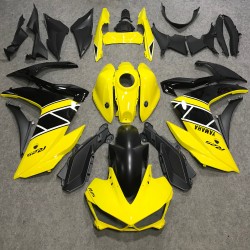 Yellow & Black Yamaha R3 Motorcycle Fairings(2015-2018)