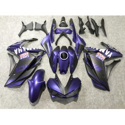 Matte Purple Yamaha R3 Motorcycle Fairings(2015-2018)