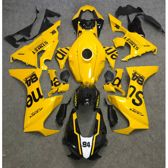 Yellow Honda CBR1000RR Motorcycle Fairings(2017-2022)