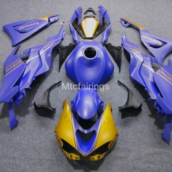 Matte Blue/Gold Fairings for Kawasaki Ninja ZX6R(full tank cover)(2024-2025)