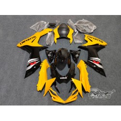 Customized Yellow Suzuki GSXR600 750 K11 Motorcycle Fairings(2011-2022)