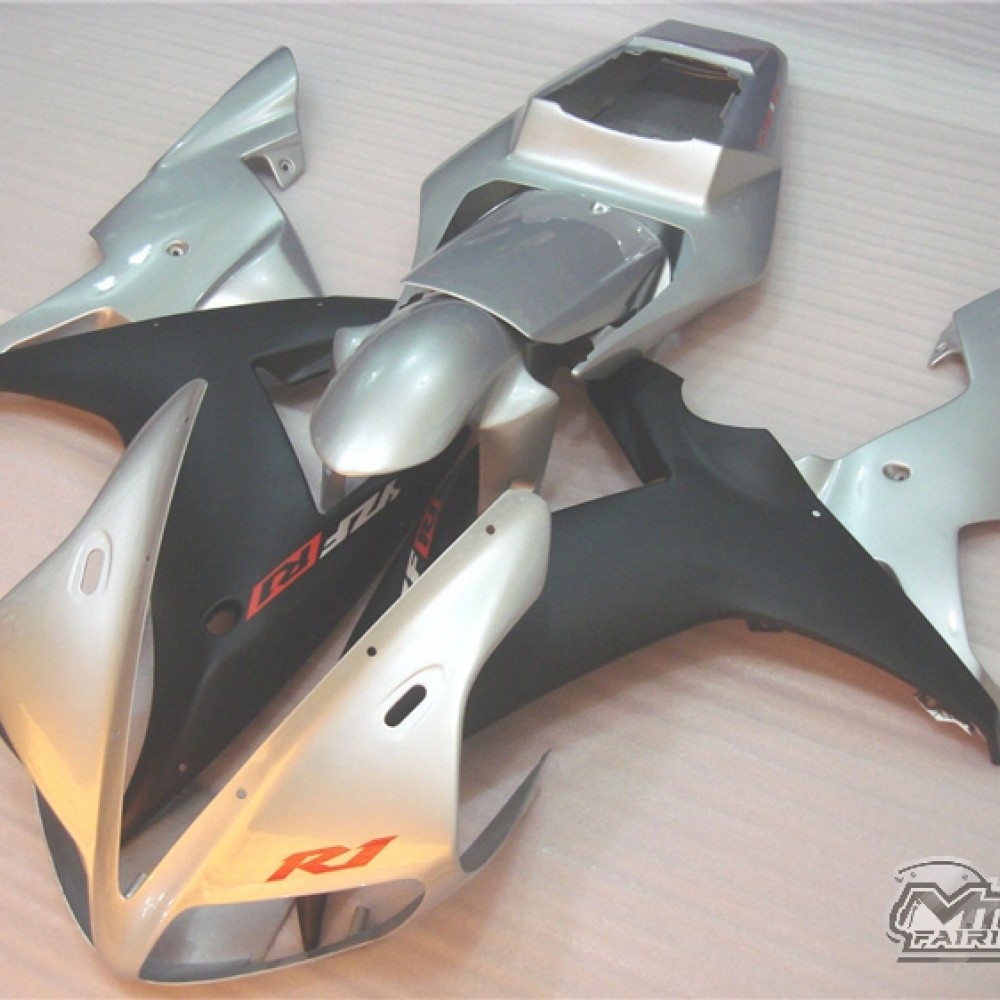 Yamaha YZF R1 Silver Motorcycle Fairings(2002-2003)