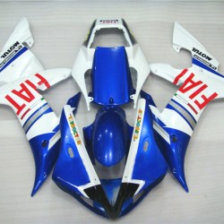 Yamaha YZF R1 White & Blue Motorcycle Fairings(2002-2003)