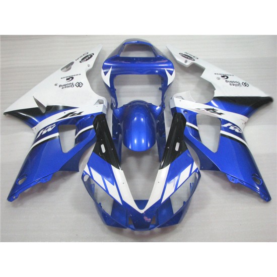 Yamaha YZF R1 White & Blue Motorcycle Fairings(2000-2001)
