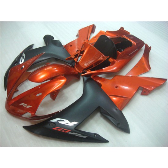 Yamaha YZF R1 Orange Red Motorcycle Fairings(2002-2003)
