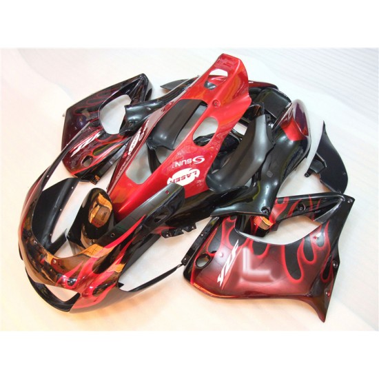 Yamaha YZF1000R Red Flame Motorcycle Fairings(1997-2007)