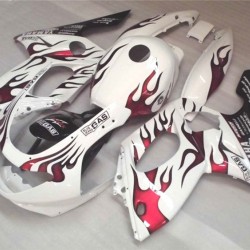 Yamaha YZF600R Red Flame Motorcycle Fairings(1997-2007)