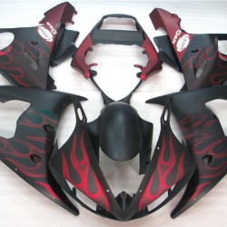 Yamaha YZF R6 Red Flame Motorcycle Fairings(2003-2005)