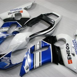 Yamaha YZF R6 White & Blue Motorcycle Fairings(1998-2002)