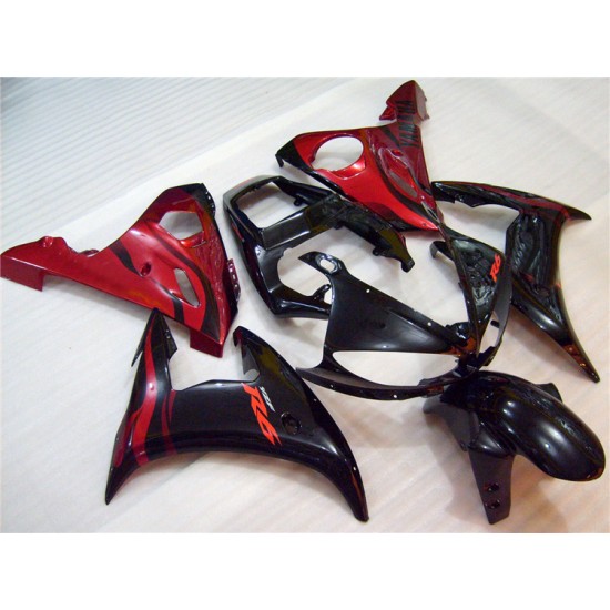 Yamaha YZF R6 Candy Red Motorcycle Fairings(2003-2004)