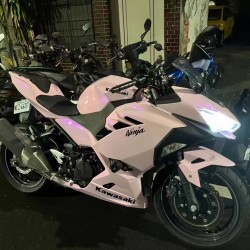 Kawasaki Ninja 400 chameleon (Purple/White) Motorcycle fairings (2017-2023)