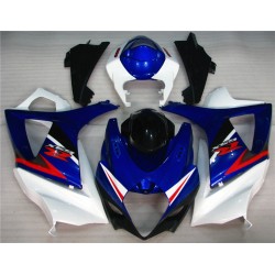 Suzuki GSXR1000 Blue & White Motorcycle Fairings(2007-2008)