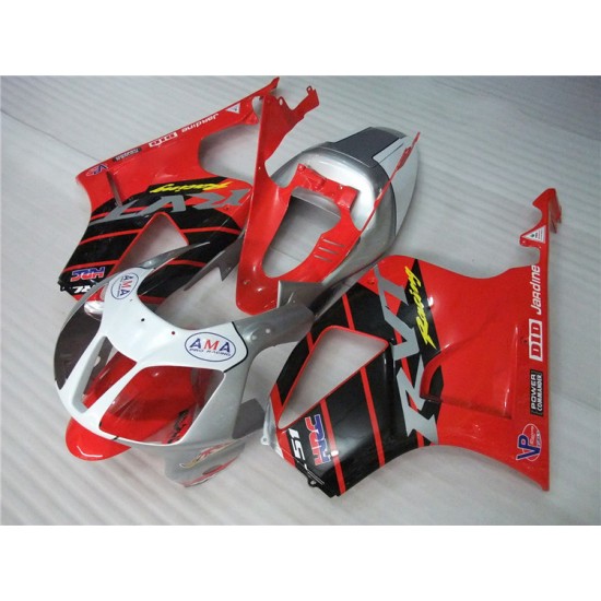 Honda VTR1000 Silver & Red motorcycle Fairings(2002-2006)