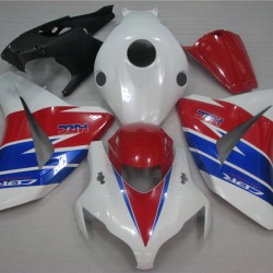 White & Red Honda CBR1000RR HRC Motorcycle Fairings(2008-2011)